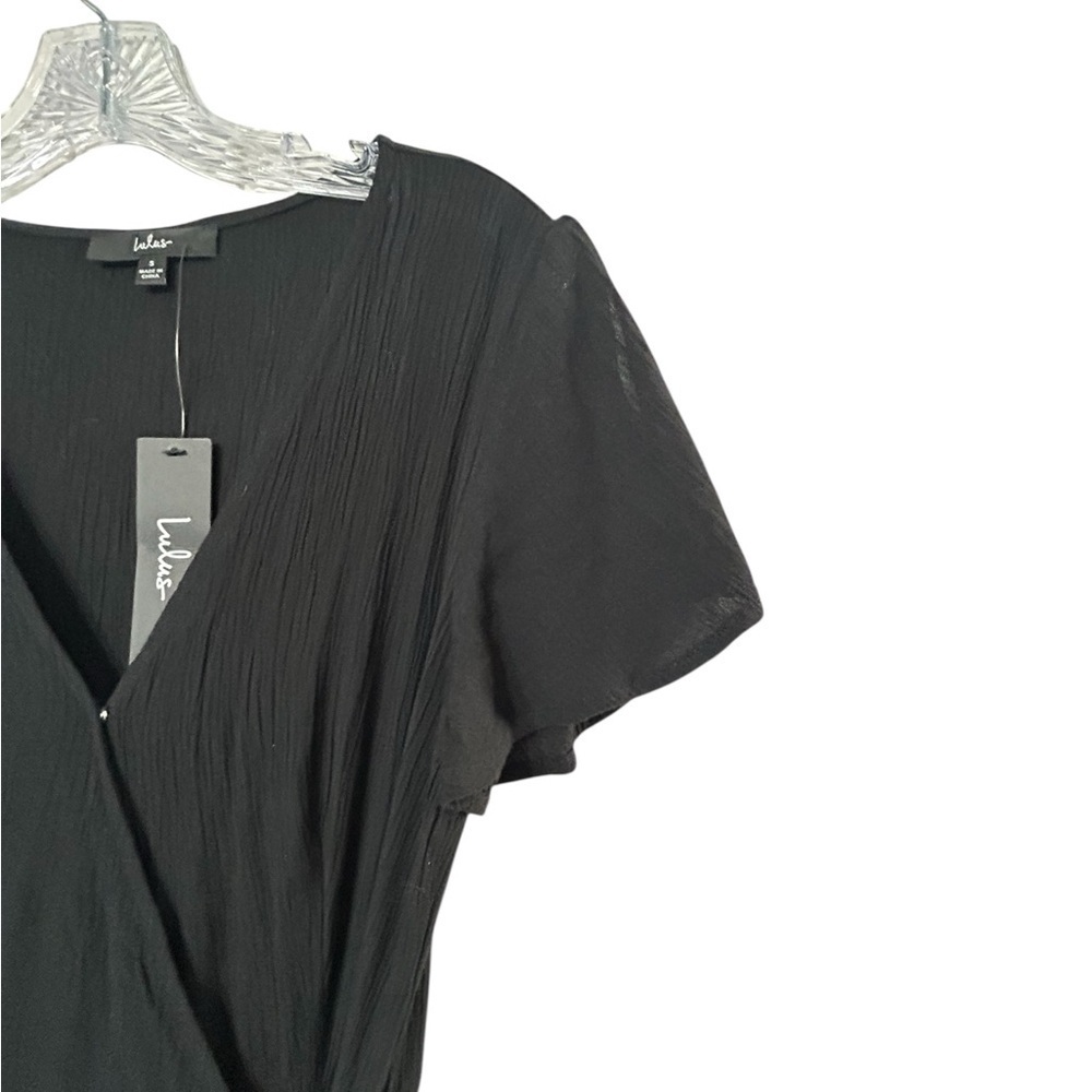 Lulu's NWT Heart of Marigold black wrap maxi dress - Picture 8 of 10